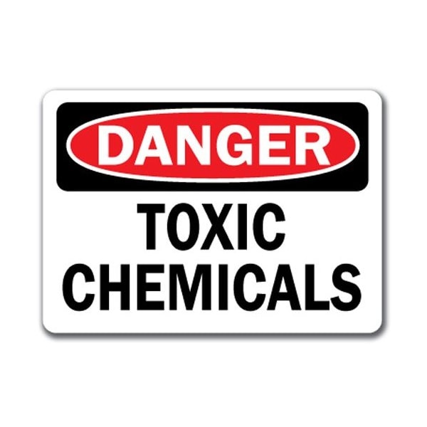 Signmission Safety Sign, 14 in Height, Plastic, Toxic Chemicals DS-Toxic Chemicals - main